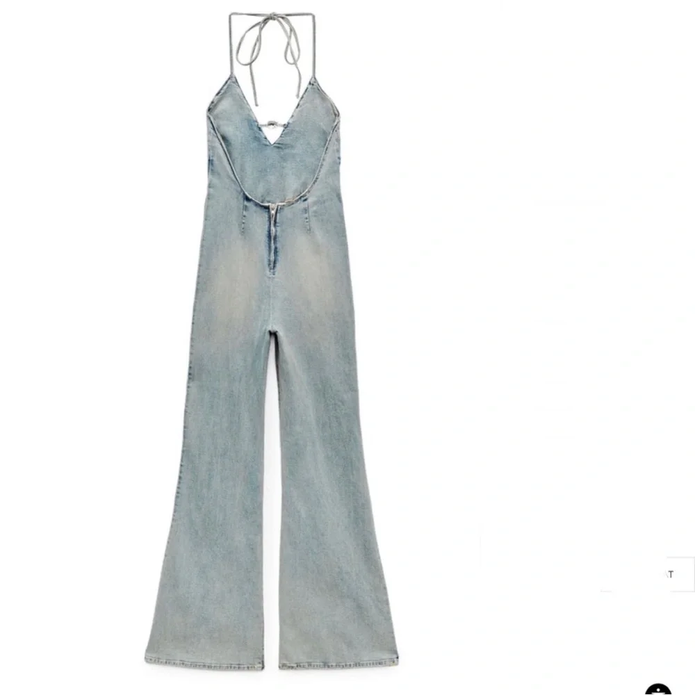 Zara BARBIE™ THE MOVIE ©WARNER BROS. DENIM HALTER JUMPSUIT - Picture 3 of 7